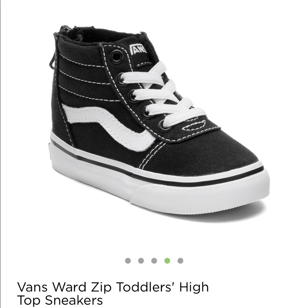 Kids Vans Ward Zip Toddler High Top size 7